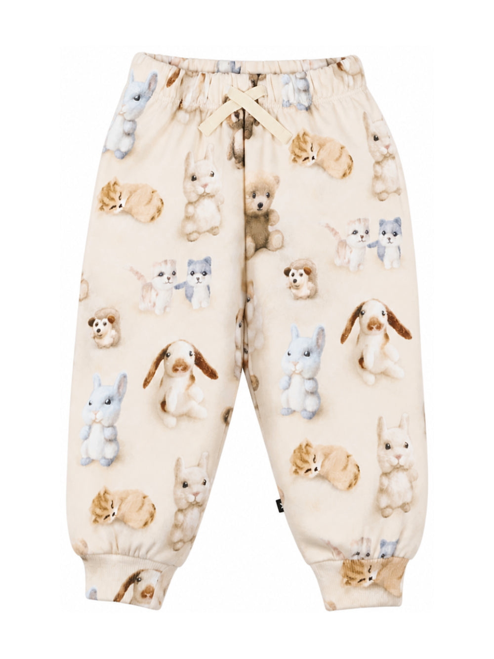 Pantaloni per neonato Molo Kids bianco con stampa grafica animali 6W26I204 5935 MOLO KIDS 