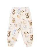 Pantaloni per neonato Molo Kids bianco con stampa grafica animali 6W26I204 5935 MOLO KIDS 