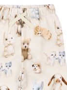 Pantaloni per neonato Molo Kids bianco con stampa grafica animali 6W26I204 5935 MOLO KIDS 