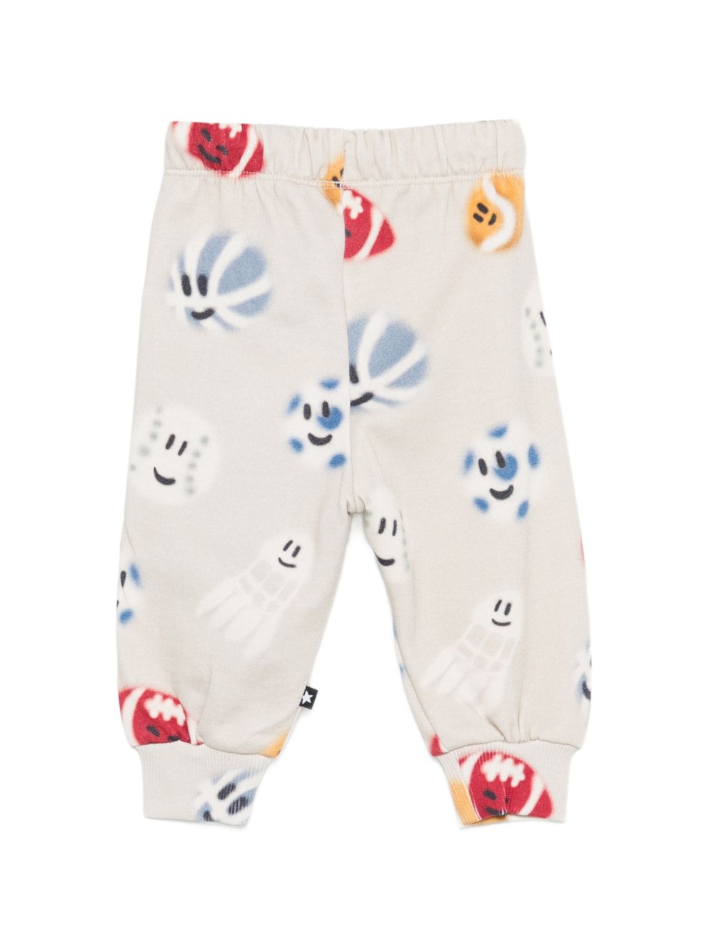Pantatuta per neonato Molo beige con stampa grafica all-over 6W26I204 6077 MOLO KIDS 