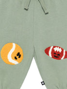 Pantaloni sportivi per neonato Molo Kids verde salvia con pacht 6W26I208 5720 MOLO KIDS 