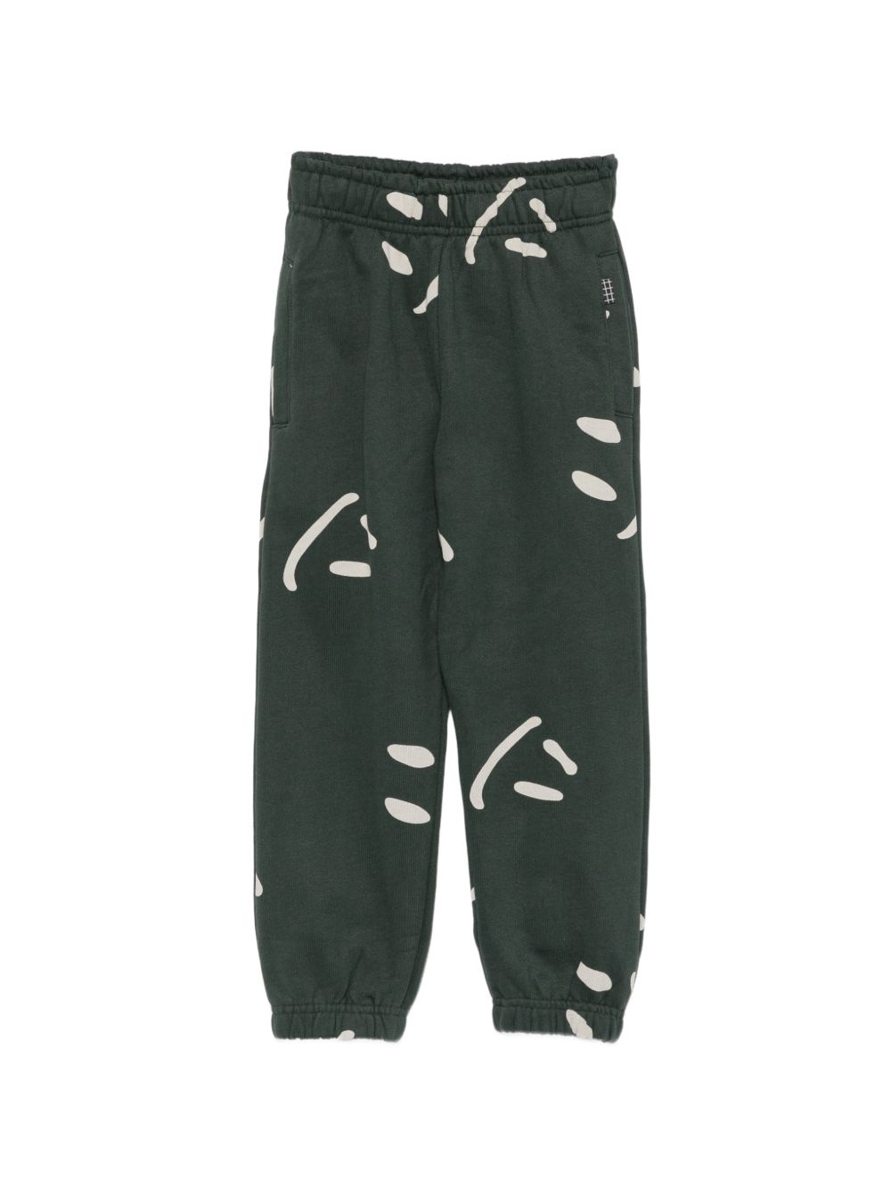 Pantaloni sportivi per bambino Molo Kids verde con stampa smiley all-over 6W26I209 6252 MOLO KIDS 