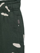 Pantaloni sportivi per bambino Molo Kids verde con stampa smiley all-over 6W26I209 6252 MOLO KIDS 