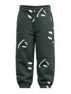 Pantaloni sportivi per bambino Molo Kids verde con stampa smiley all-over 6W26I209 6252 MOLO KIDS 