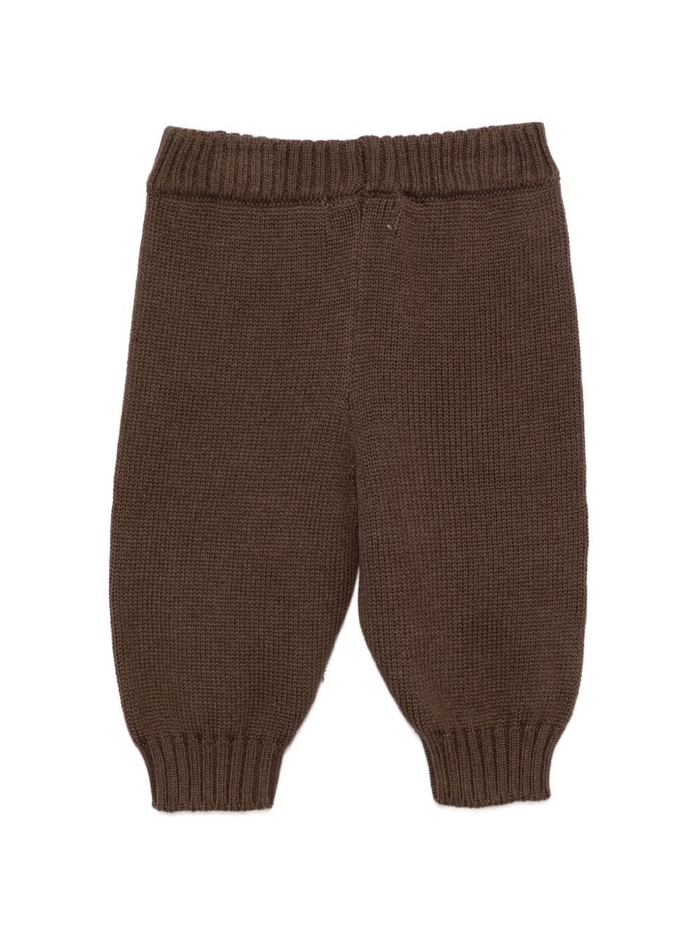 Pantaloni per neonato Molo Kids marrone con zampette ricamate 6W26I210 8795 MOLO KIDS 