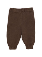 Pantaloni per neonato Molo Kids marrone con zampette ricamate 6W26I210 8795 MOLO KIDS 