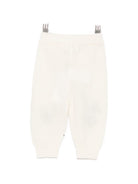 Pantaloni per neonato Molo Kids bianchi con animali ricamati sul davanti 6W26I222 5775 MOLO KIDS 