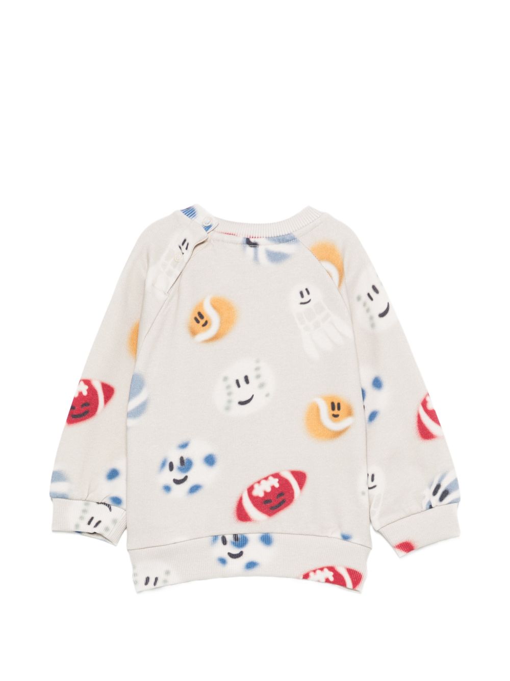 Felpa per neonato Molo Kids beige/multicolore con stampa grafica 6W26J202 6077 MOLO KIDS 