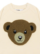 Maglione per neonato Molo Kids beige con patch orsetto sul davanti 6W26J204 8955 MOLO KIDS 