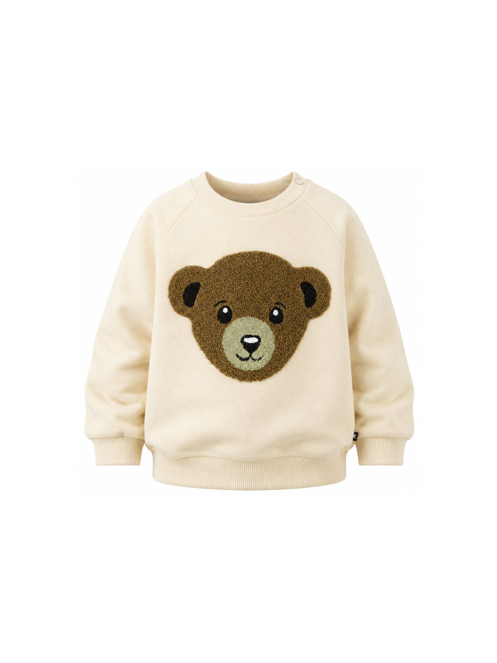 Maglione per neonato Molo Kids beige con patch orsetto sul davanti 6W26J204 8955 MOLO KIDS 