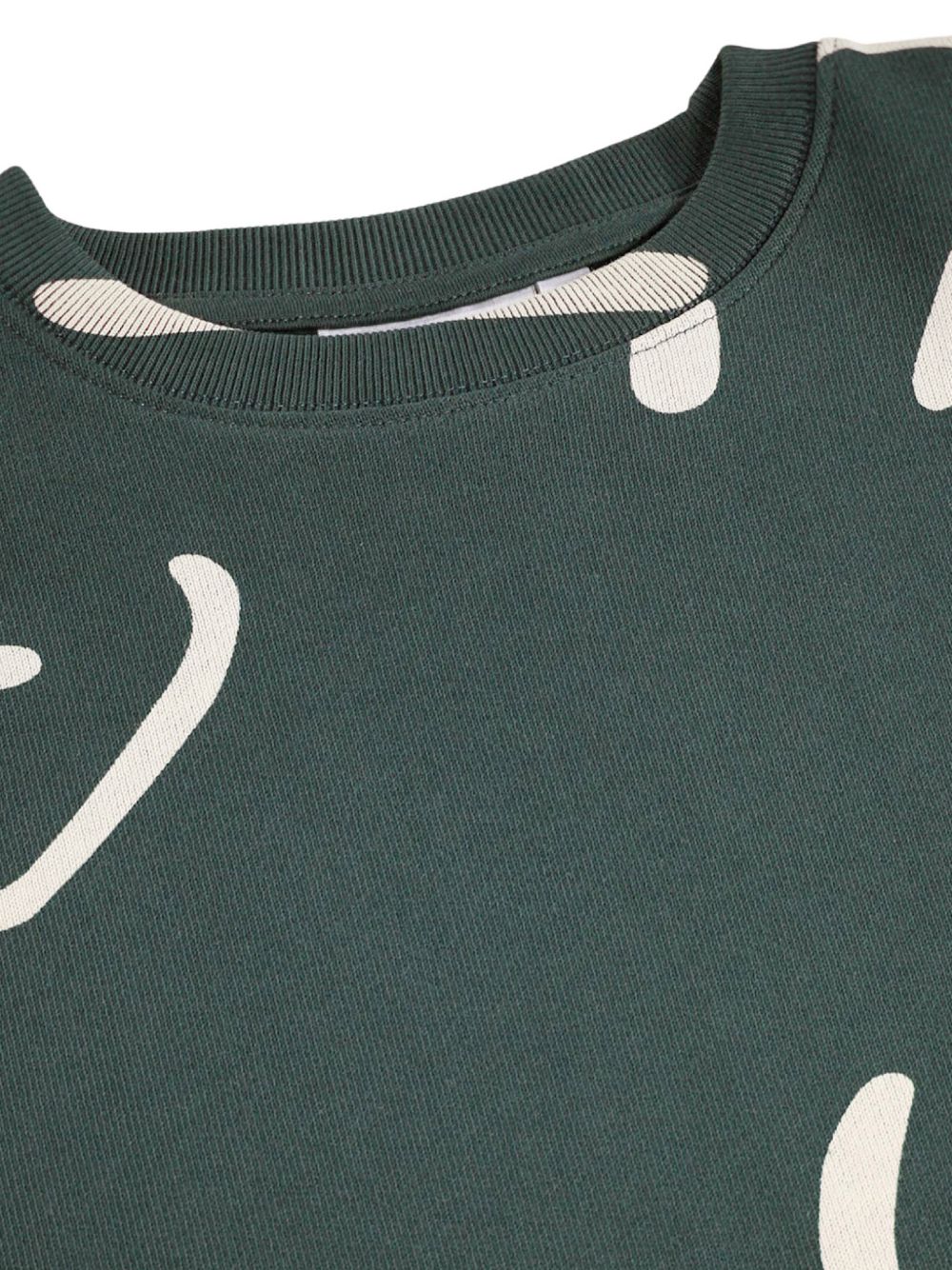 Felpa per bambino Molo Kids verde scuro con stampa smile 6W26J205 6252 MOLO KIDS 