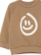 Felpa per neonato Molo Kids marrone con stampa grafica sul davanti 6W26J206 8810 MOLO KIDS 