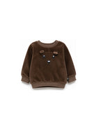 Felpa per neonato Molo Kids marrone con toppa a forma di orsetto 6W26J209 8795 MOLO KIDS 
