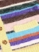 Cardigan per bambina Molo Kids multicolore con motivo a righe orizzontali 6W26K301 5755 MOLO KIDS 