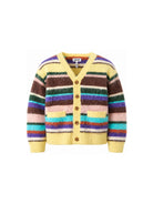 Cardigan per bambina Molo Kids multicolore con motivo a righe orizzontali 6W26K301 5755 MOLO KIDS 