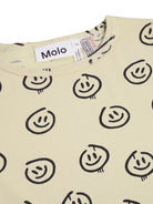 Pigiama per bambini Molo Kids beige con stampa con smile 6W26R503 5871 MOLO KIDS 