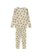 Pigiama per bambini Molo Kids beige con stampa con smile 6W26R503 5871 MOLO KIDS 