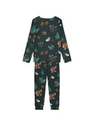 Pigiama per bambini Molo Kids verde scuro con stampa grafica all-over 6W26R503 5872 MOLO KIDS 