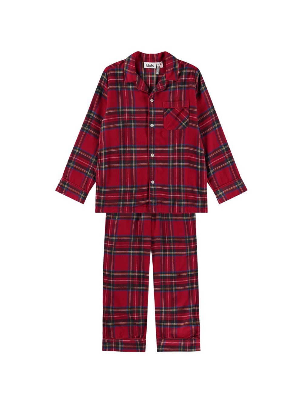 Pigiama per bambino Molo Kids rosso con motivo a quadri 6W26R504 5778 MOLO KIDS 
