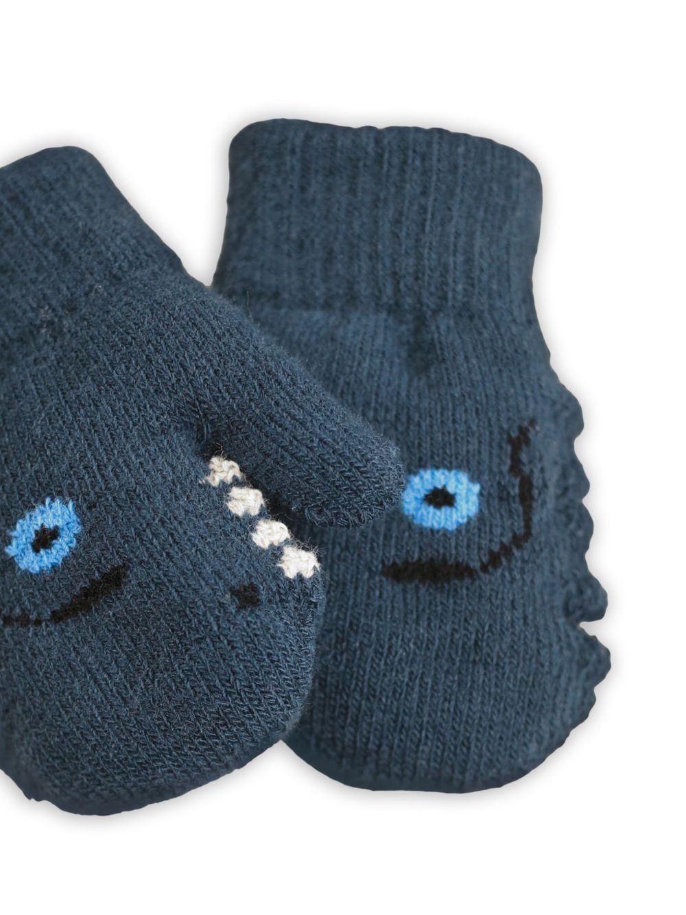 Guanti per bambino Molo Kids blu con intarsio con mostro 7W26S102 2482 MOLO KIDS 