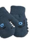 Guanti per bambino Molo Kids blu con intarsio con mostro 7W26S102 2482 MOLO KIDS 