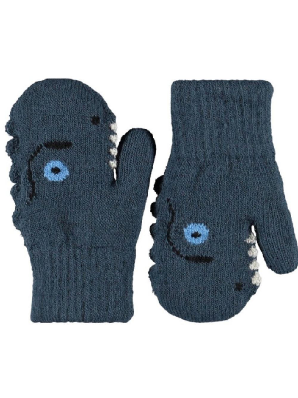 Guanti per bambino Molo Kids blu con intarsio con mostro 7W26S102 2482 MOLO KIDS 