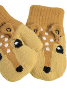 Guanti per bambina Molo Kids beige con motivo giraffa ad intarsio 7W26S102 5725 MOLO KIDS 