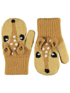 Guanti per bambina Molo Kids beige con motivo giraffa ad intarsio 7W26S102 5725 MOLO KIDS 