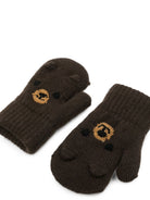 Guanti per bambino Molo Kids marroni con design a forma di orsetto 7W26S102 5993 MOLO KIDS 