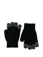 Guanti per bambini Molo Kids neri con ricamo smiley 7W26S203 0099 MOLO KIDS 