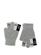 Guanti per bambini Molo Kids grigi con ricamo gatti 7W26S203 2949 MOLO KIDS 
