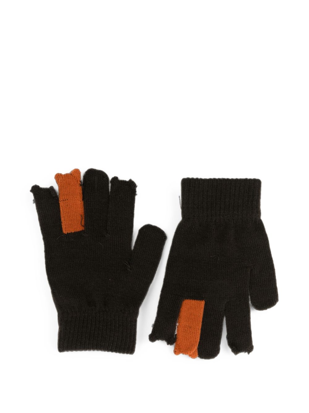 Guanti per bambino Molo marrone Kaapo con intarsio 7W26S203 5993 MOLO KIDS 