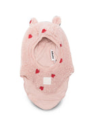 Passamontagna in pile per bambina Molo rosa con orecchie 7W26S402 3480 MOLO KIDS 