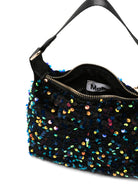 Borsa a spalla Dolly per bambina Molo nera con paillettes 7W26V104 9963 MOLO KIDS 