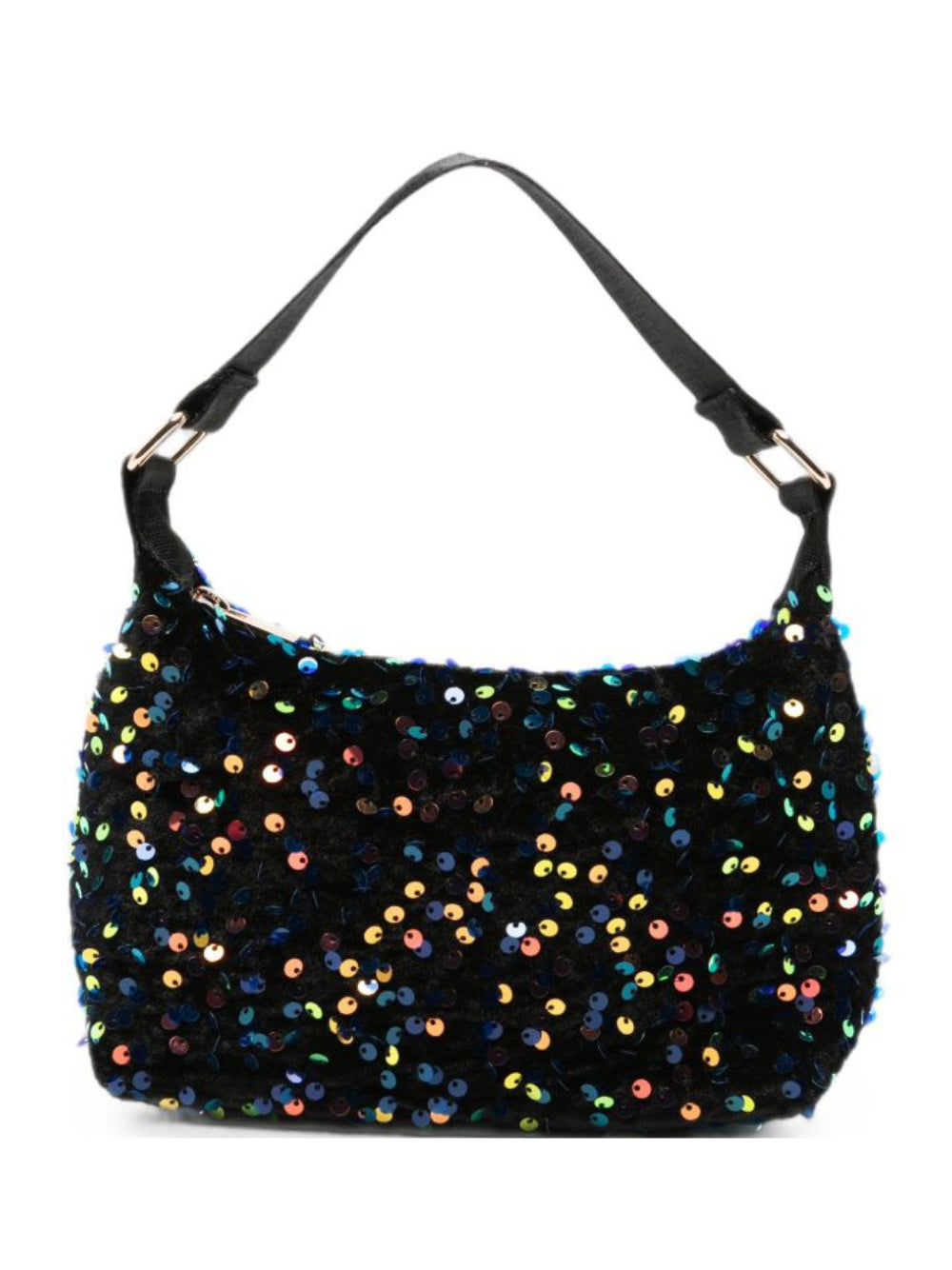 Borsa a spalla Dolly per bambina Molo nera con paillettes 7W26V104 9963 MOLO KIDS 