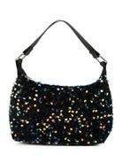 Borsa a spalla Dolly per bambina Molo nera con paillettes 7W26V104 9963 MOLO KIDS 