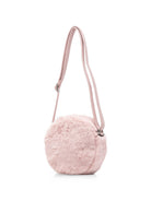 Borsa per bambina Molo Kids rosa in finta pelliccia con faccia sorridente ricamata 7W26V108 8058 MOLO KIDS 