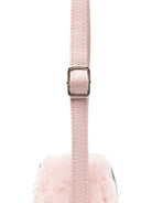 Borsa per bambina Molo Kids rosa in finta pelliccia con faccia sorridente ricamata 7W26V108 8058 MOLO KIDS 