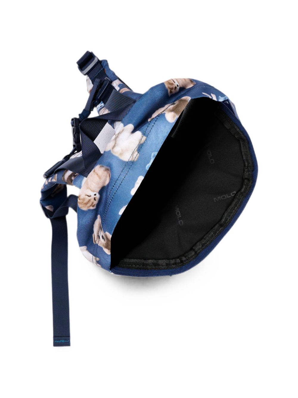 Zaino per bambini Molo Kids blu con stampa animaletti 7W26V204 5936 MOLO KIDS 