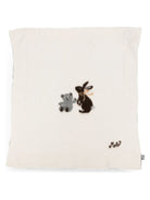 Coperta per neonati Molo Kids bianca con logo ricamato 7W26W101 5775 MOLO KIDS 