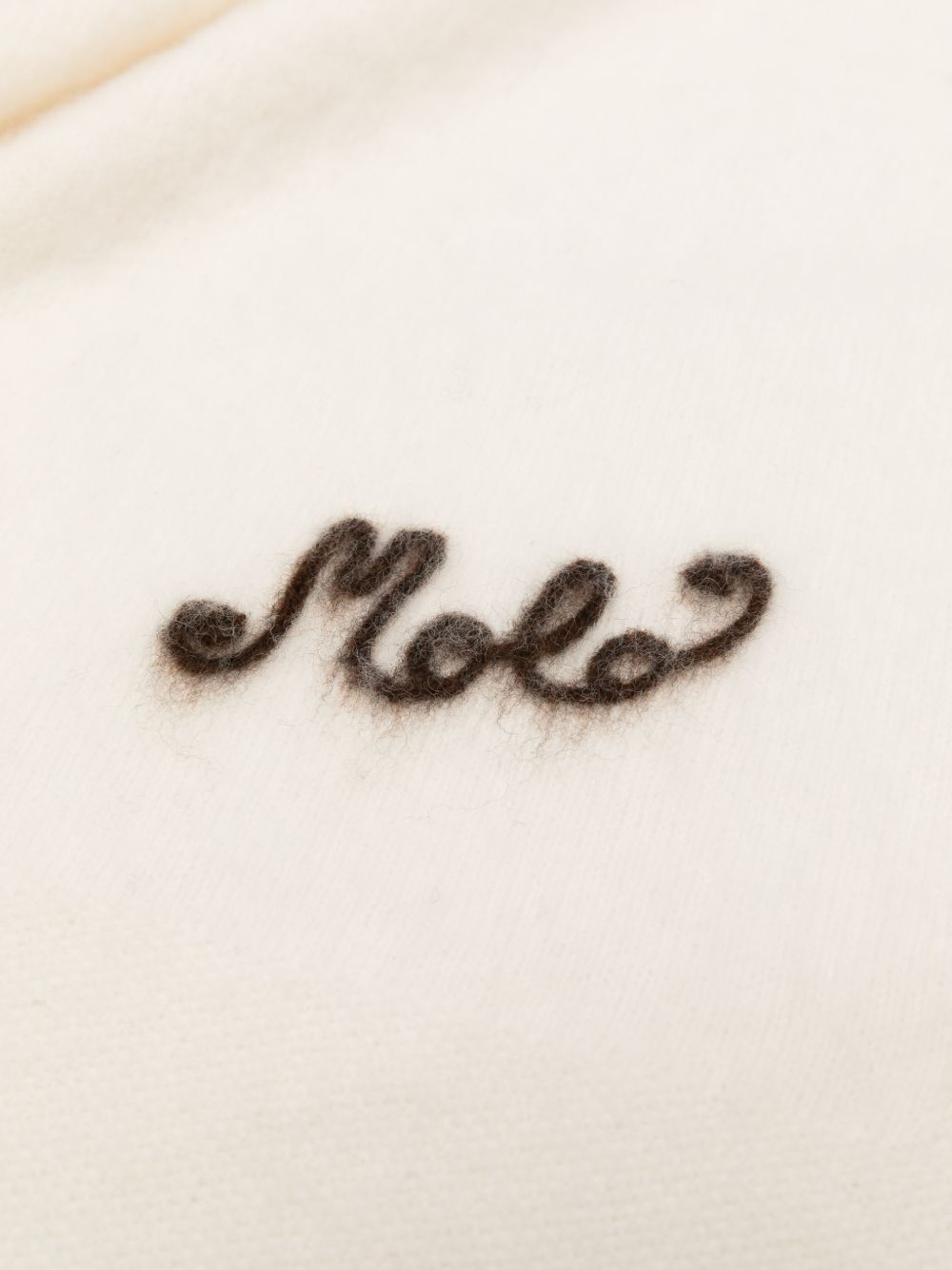 Coperta per neonati Molo Kids bianca con logo ricamato 7W26W101 5775 MOLO KIDS 