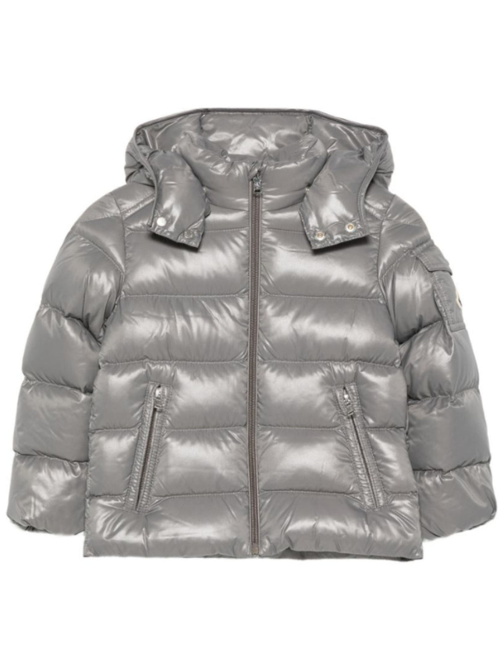 Giubbino Maya per neonato Moncler Enfant grigio con imbottitura in piuma L29511A00018597Z8 906 MONCLER KIDS 