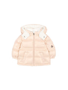 Giubbino per neonata Moncler Kids rosa con design imbottito L29511A00021597Z8 529 MONCLER KIDS 