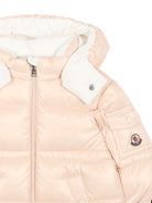 Giubbino per neonata Moncler Kids rosa con design imbottito L29511A00021597Z8 529 MONCLER KIDS 
