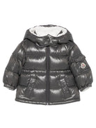 Giubbino Maire per neonata Moncler Enfant grigio con imbottitura in piuma L29511A00021597Z8 92A MONCLER KIDS 