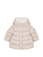 Giubbino Charlotte per neonata Moncler Kids beige con finitura imbottita L29511C00003597YW 21E MONCLER KIDS 