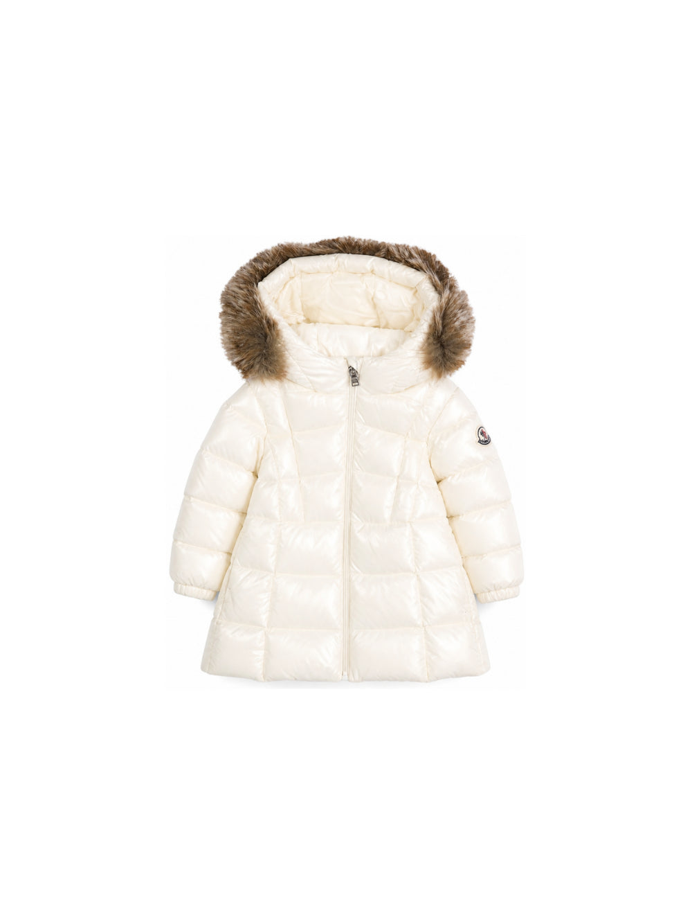 Giubbino Emma per neonata Moncler Kids bianco con design trapuntato L29511C00004597Z8 034 MONCLER KIDS 