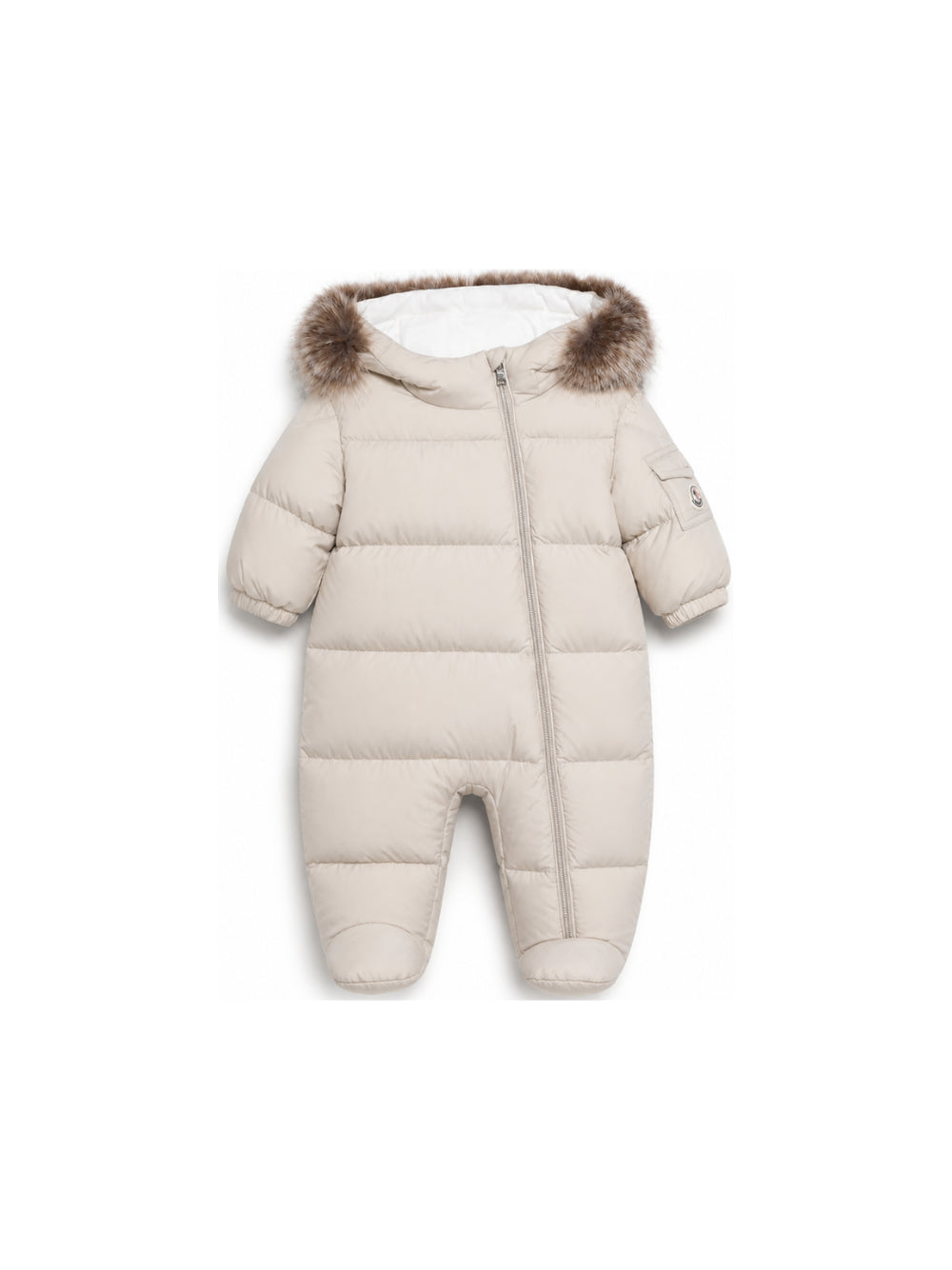 Tuta da neve Yorick per neonati Moncler Kids beige con design trapuntato L29511G00001597YW 20N MONCLER KIDS 