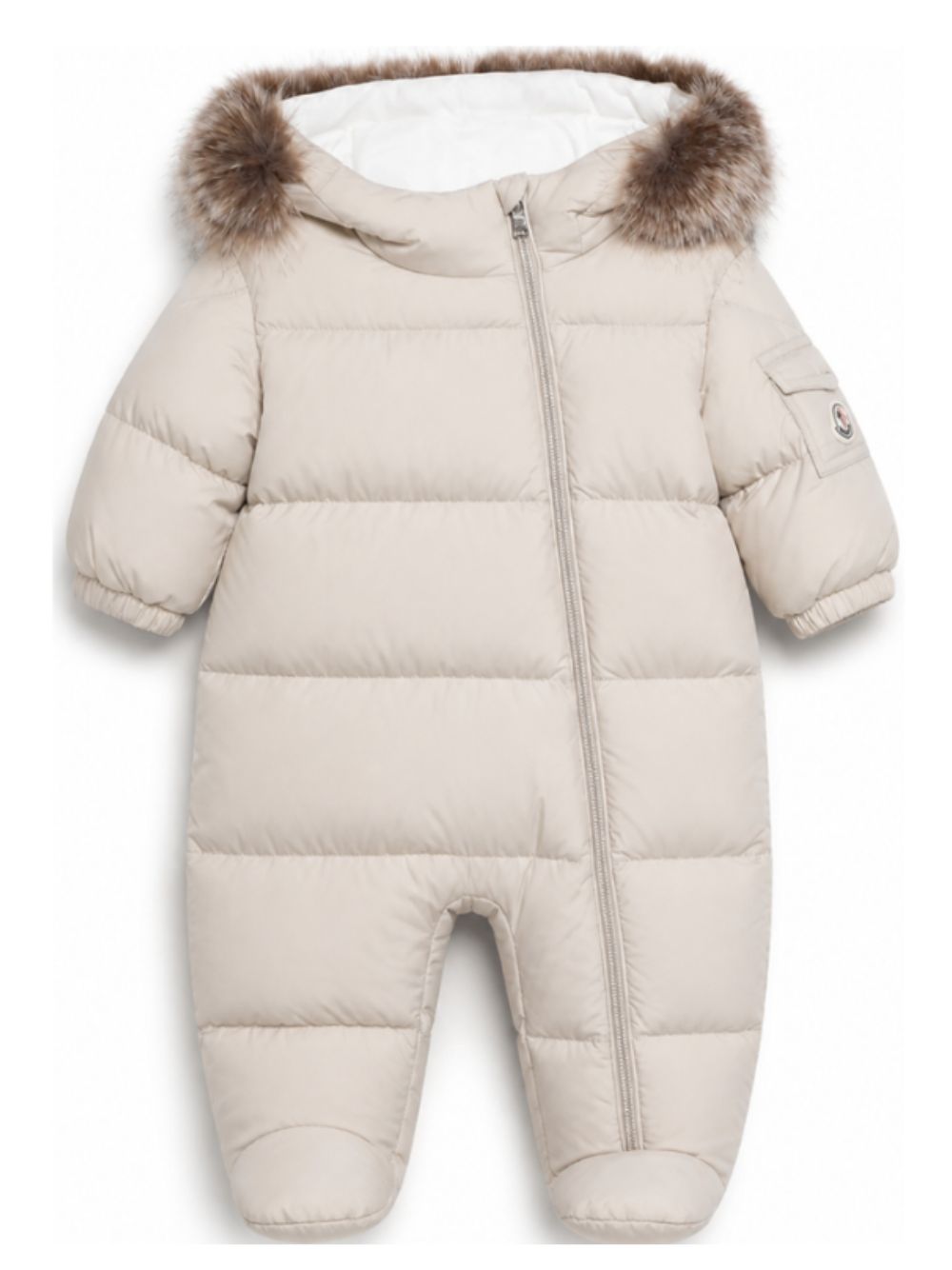 Tuta da neve Yorick per neonati Moncler Kids beige con design trapuntato L29511G00001597YW 20N MONCLER KIDS 