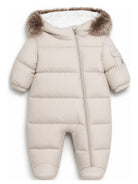 Tuta da neve Yorick per neonati Moncler Kids beige con design trapuntato L29511G00001597YW 20N MONCLER KIDS 